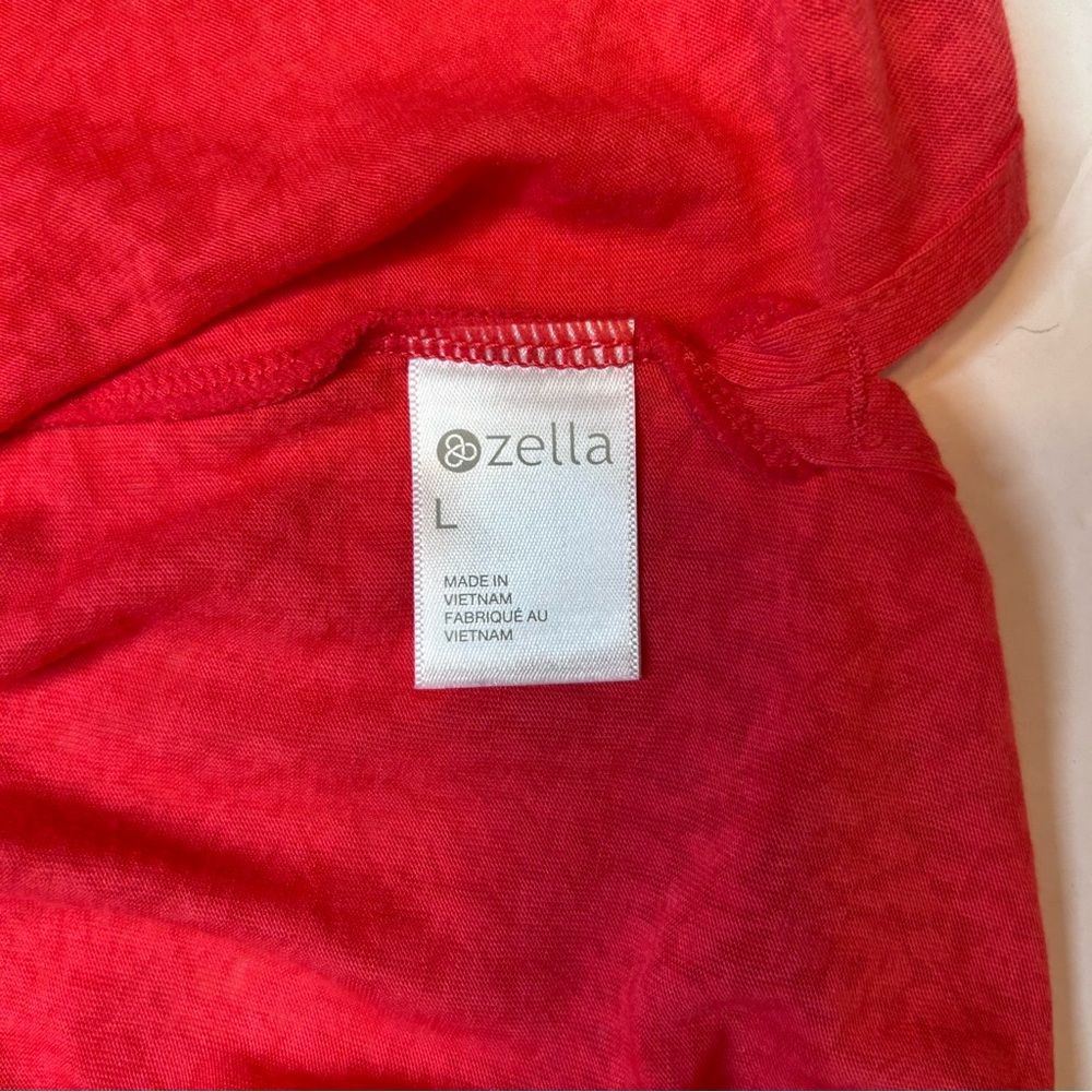 Zella Pursuit Cap-sleeve Top Women’s. Stretch Athletic T-Shirt orange Size L - Picture 13 of 13